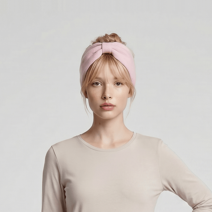 100% Cashmere Plain Ladies Headband SAKURA PINK - Heritage Of Scotland - SAKURA PINK