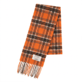 100% Cashmere Tartan Mini Scarf for Kids - Soft Children’s Luxury Scarf - BRIGHT ORANGE STEWART - Heritage Of Scotland -