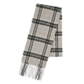 100% Cashmere Tartan Mini Scarf for Kids - Soft Children’s Luxury Scarf - THOMSON PALE GREY - Heritage Of Scotland -