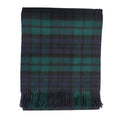 100% Pure Lambswool Tartan Blanket – Luxury Soft Warm Plaid Wool Throw - Home Décor - Black Watch - Heritage Of Scotland -