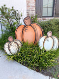 3 Little Pumpkins Yard Decor