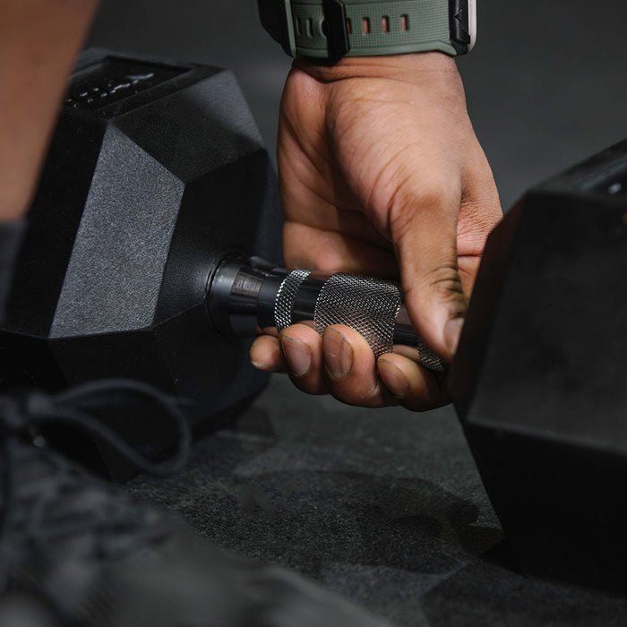 35 LB Pair Rubber Hex Dumbbells