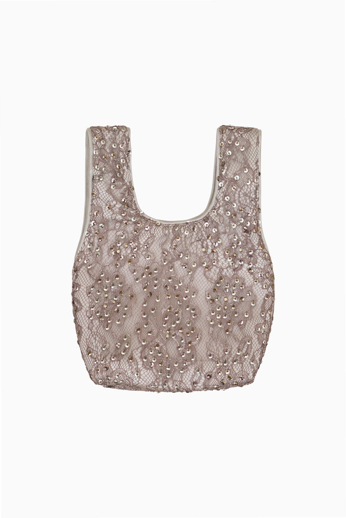 Aino Sequin Lace Mini Purse