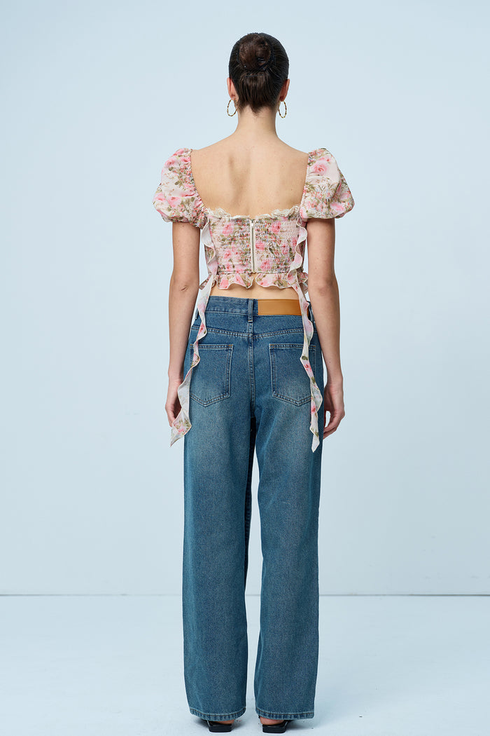 Amias Deconstruct Button Jeans