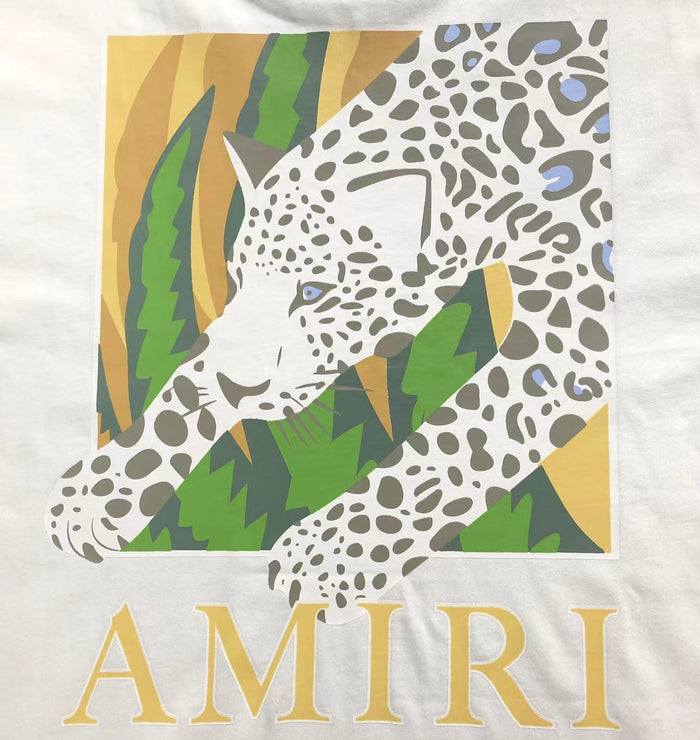 AMIRI Leopard Tee White