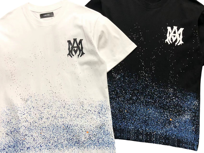 AMIRI Paint Splatter Tee Black