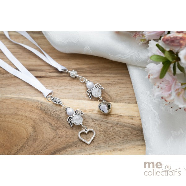 Angel Diamante Heart Bridal Keepsake - Giftware - ME Collections