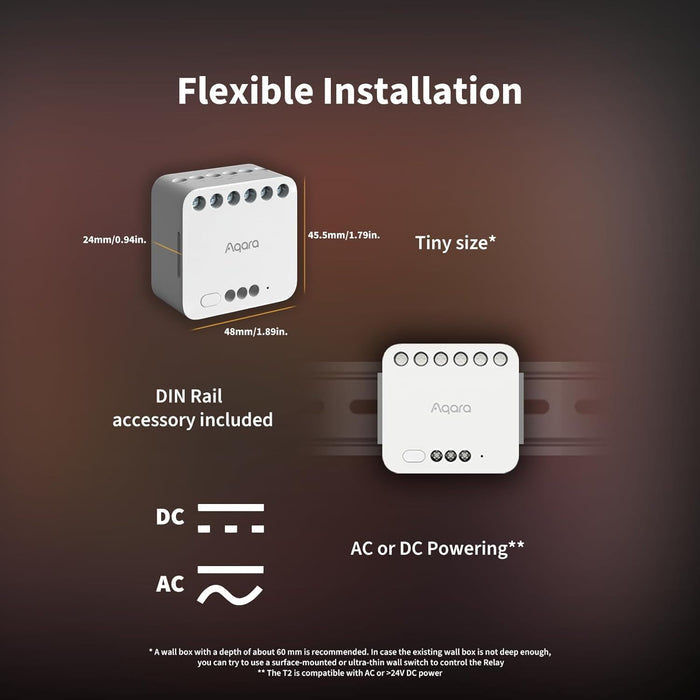 Aqara dvostruki relejni Zigbee modul T2 (DCM-K01)