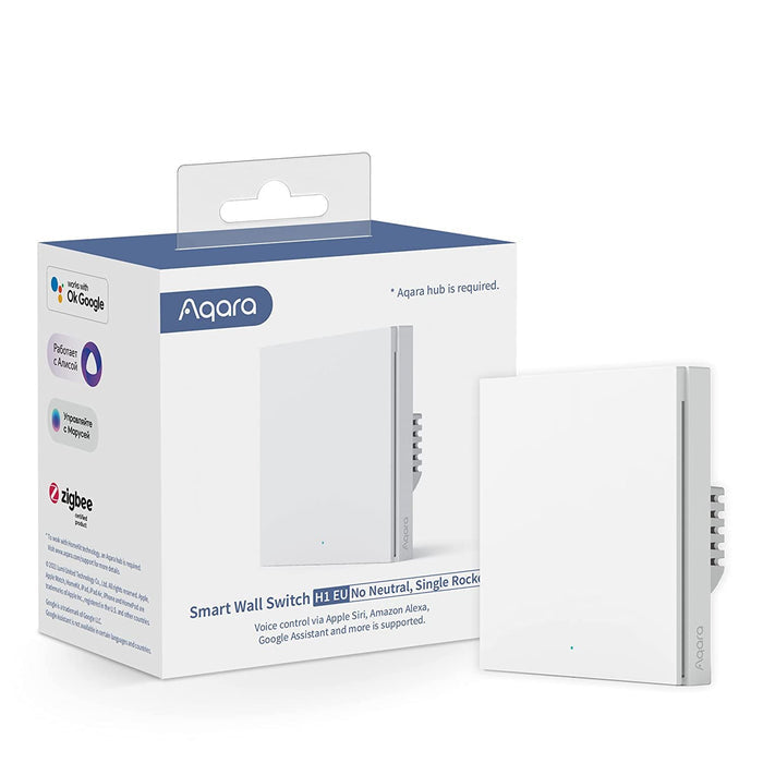 Aqara jednostruki pametni Zigbee zidni prekidač H1, bez neutralnog vodiča