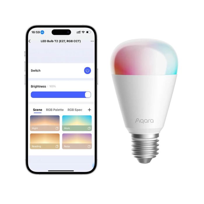 Aqara pametna LED žarulja T2, E27 RGB CCT (LB-L02D)
