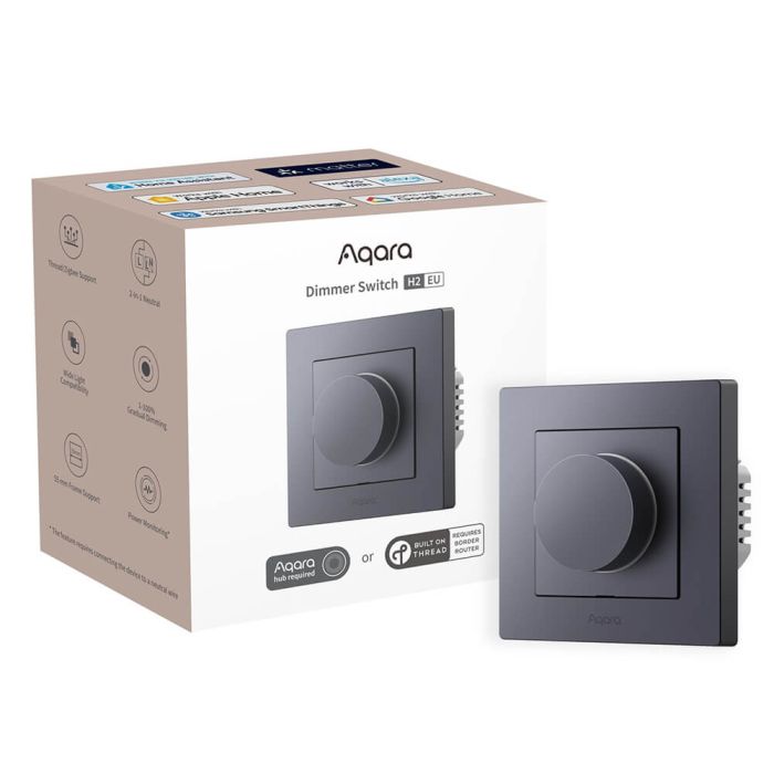 Aqara prigušivač svjetla H2 (KD-R01D-G), sivi potenciometar