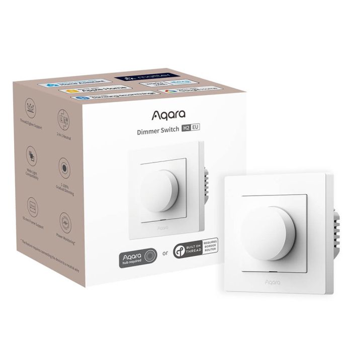 Aqara prigušivač svjetla H2 (KD-R01D-W), bijeli potenciometar