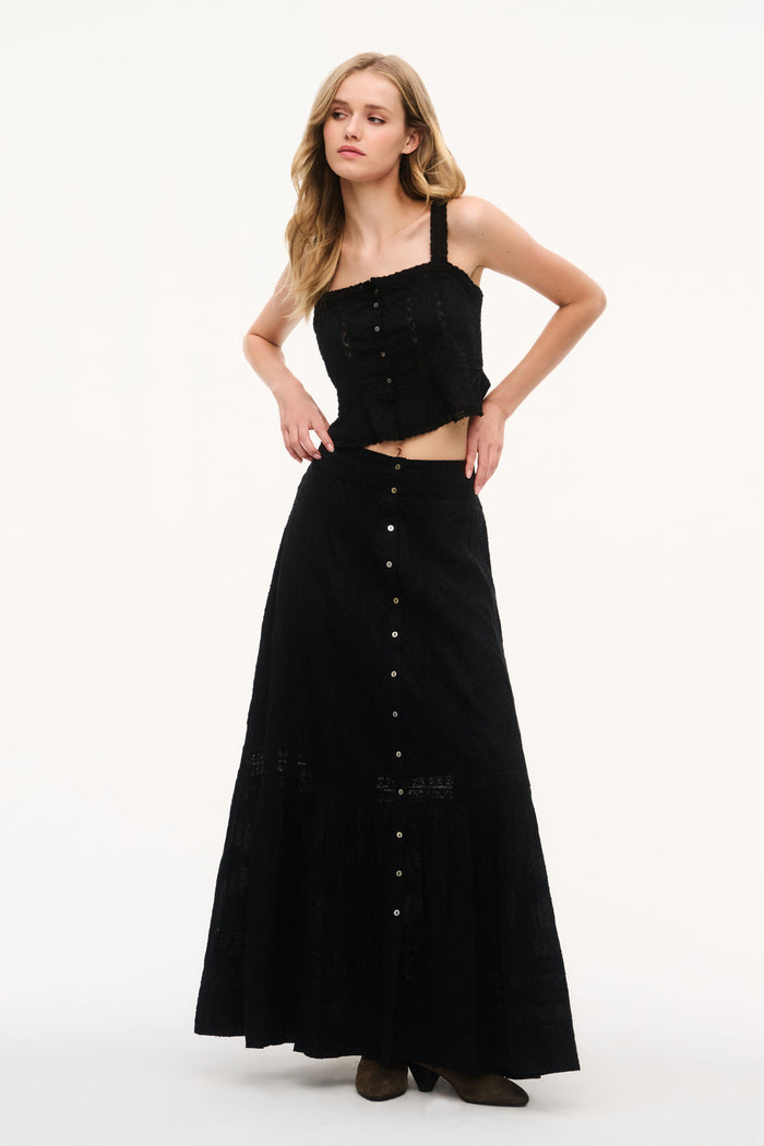 Araminta Cotton Maxi Skirt