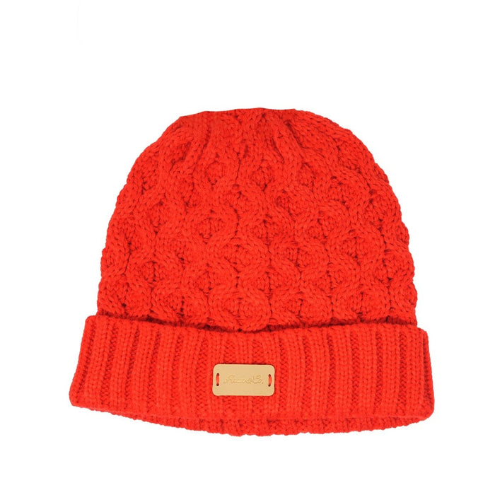 Aran Ladies Knitted Hat - Heritage Of Scotland - Red