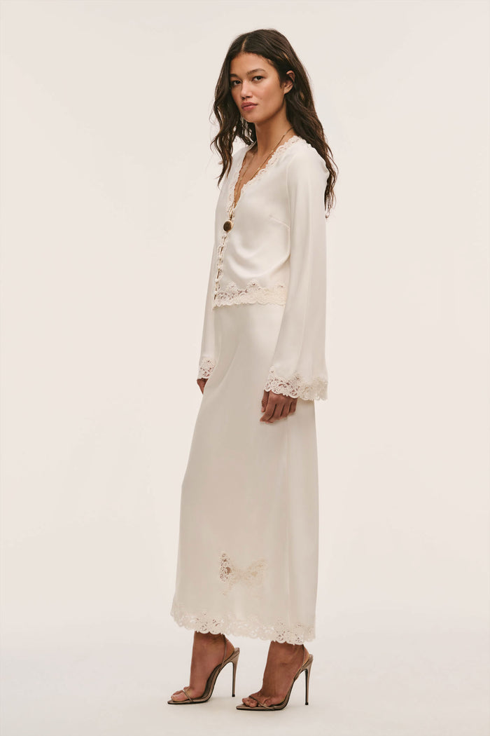 Avelaine Crepe Maxi Skirt