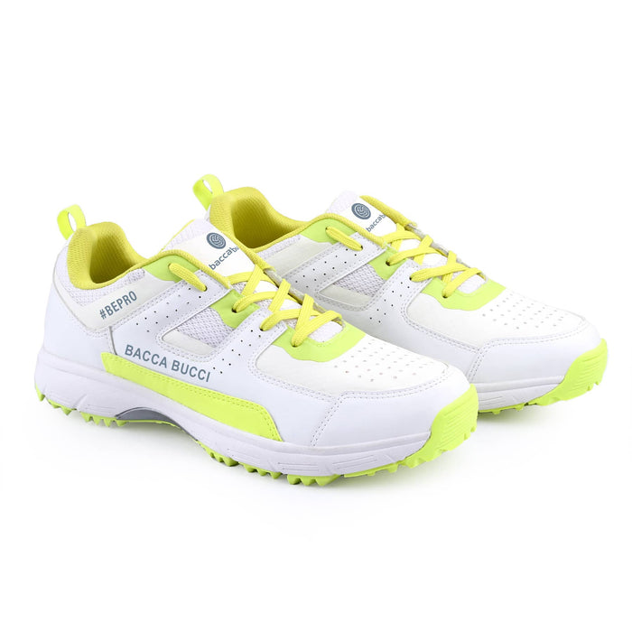 Bacca Bucci WicketWings Pro Performance Cricket Shoes: Dynamic FlexFit Design, Superior Traction Cleats, Breathable Perforated Upper