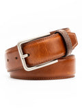 Bacca Bucci Classic Leather Belt with Metal Buckle