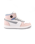 Bacca Bucci Femme High-Top Harmony Sneakers—Elegant Pastel Blue and Pink Women's Lace-Ups