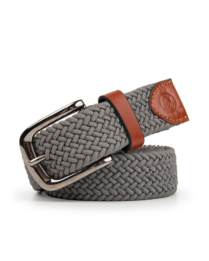 Bacca Bucci Men's Premium Elastic Braided Stretch Belt—Perfect for Golf, Casual, and Everyday Wear