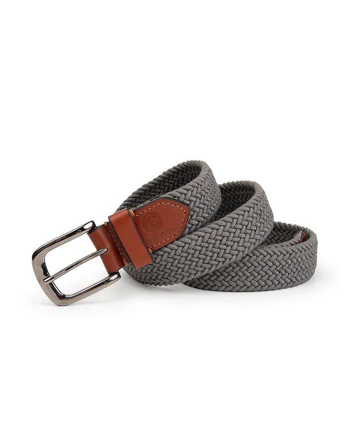 Bacca Bucci Men's Premium Elastic Braided Stretch Belt—Perfect for Golf, Casual, and Everyday Wear