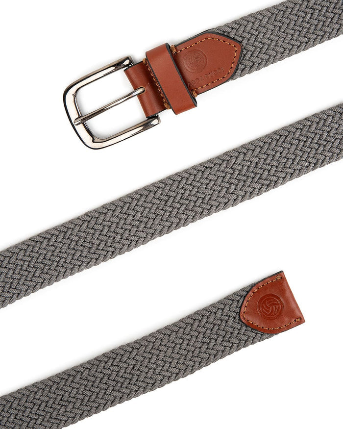 Bacca Bucci Men's Premium Elastic Braided Stretch Belt—Perfect for Golf, Casual, and Everyday Wear