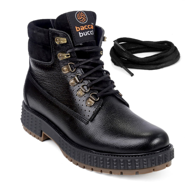 leather boots, leather boots for men, black leather boots, black lace up boots