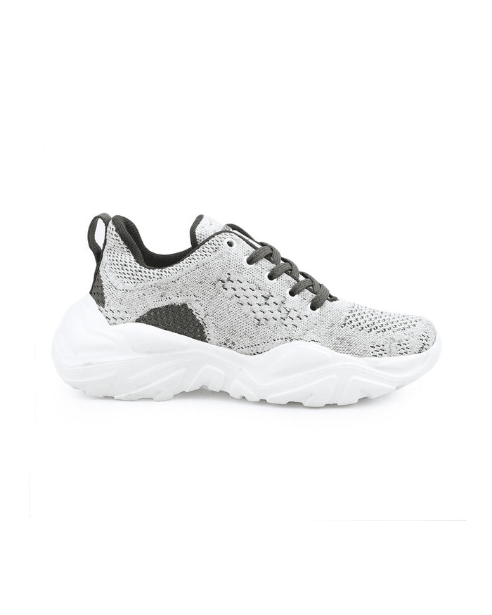 Bacca Bucci Women CHARLOTTE Low-top Platform Fashion Shoes | Street-Wear Knitted Chunky Sneakers