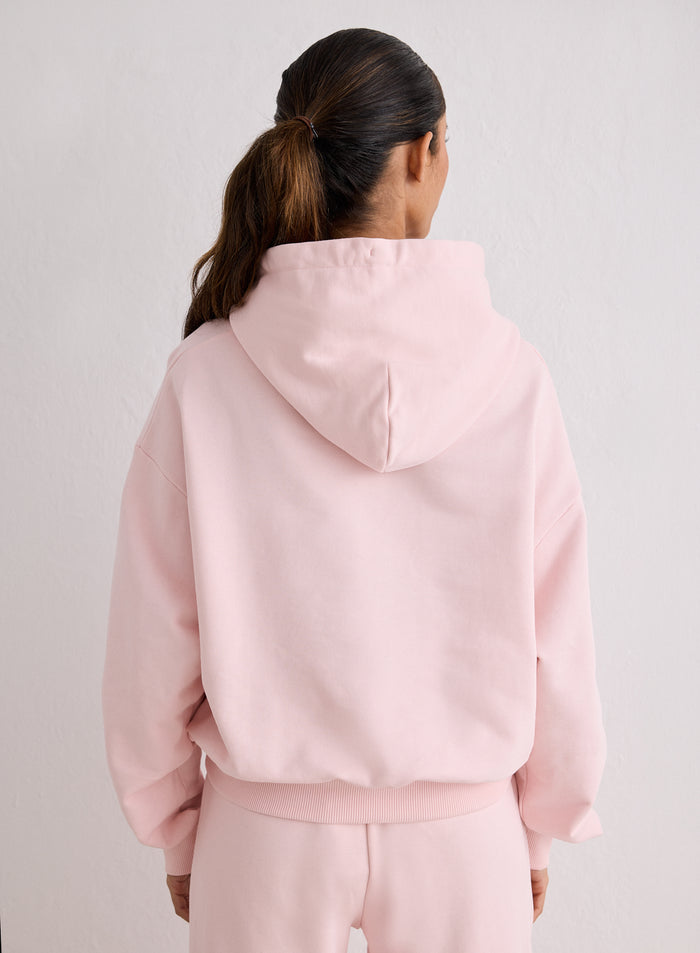 Malli takaapäin yllään aim'n Ballerina Apparel Chunky Terry Hood [S-170cm]