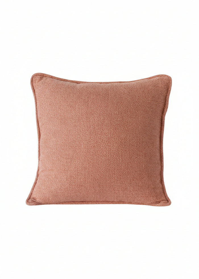 Ballyartella Cushion Orange Papaya Brick Herringbone