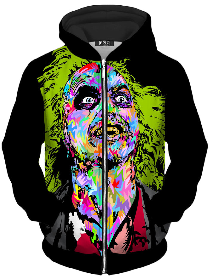 Beetlejuice Unisex Zip-Up Hoodie Technodrome Epic Hoodie