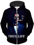 Bill Hye Thug Life Unisex Zip-Up Hoodie Noctum X Truth Epic Hoodie