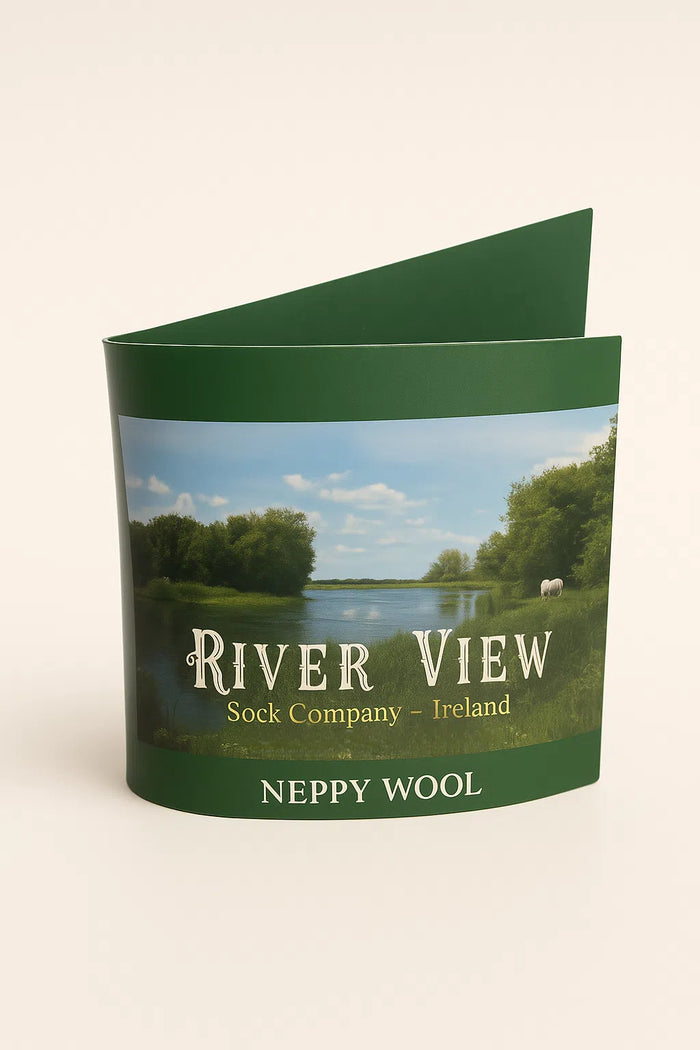Black Irish Wool Neppy Socks | Large
