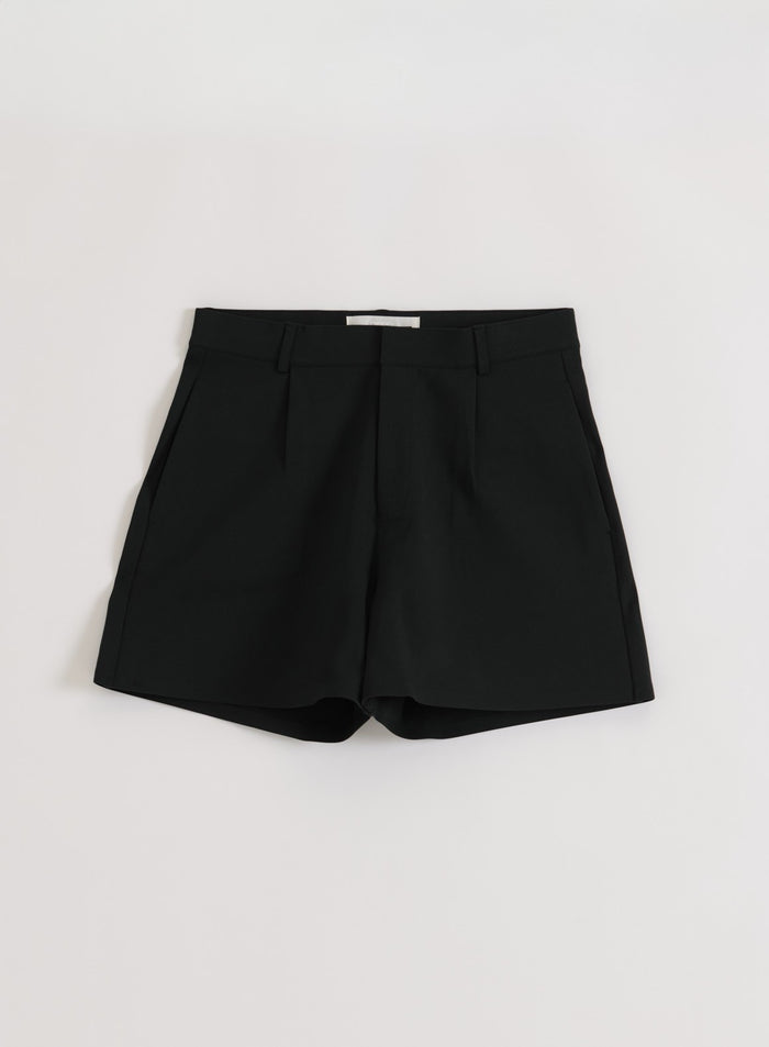 Black Luxe Bermuda Shorts