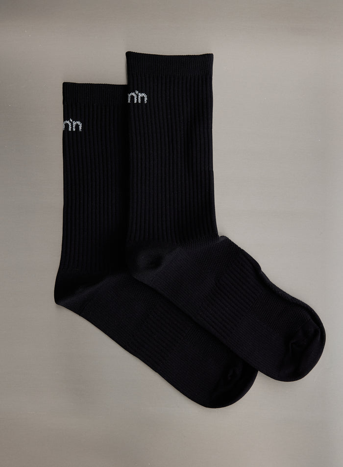 Black Running Socks High