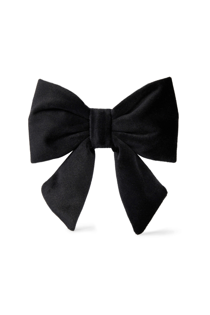 Black Velvet Dog Bow - Giftware - The Foggy Dog