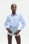 Bohuslav Stripe Shirt Denim Jumpsuit