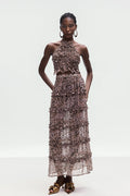 Boniface Leopard Ruffle Skirt Set