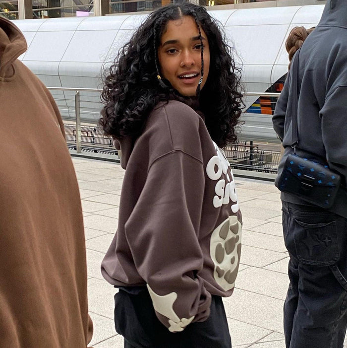 Broken Planet Out Of Sight Hoodie Brown
