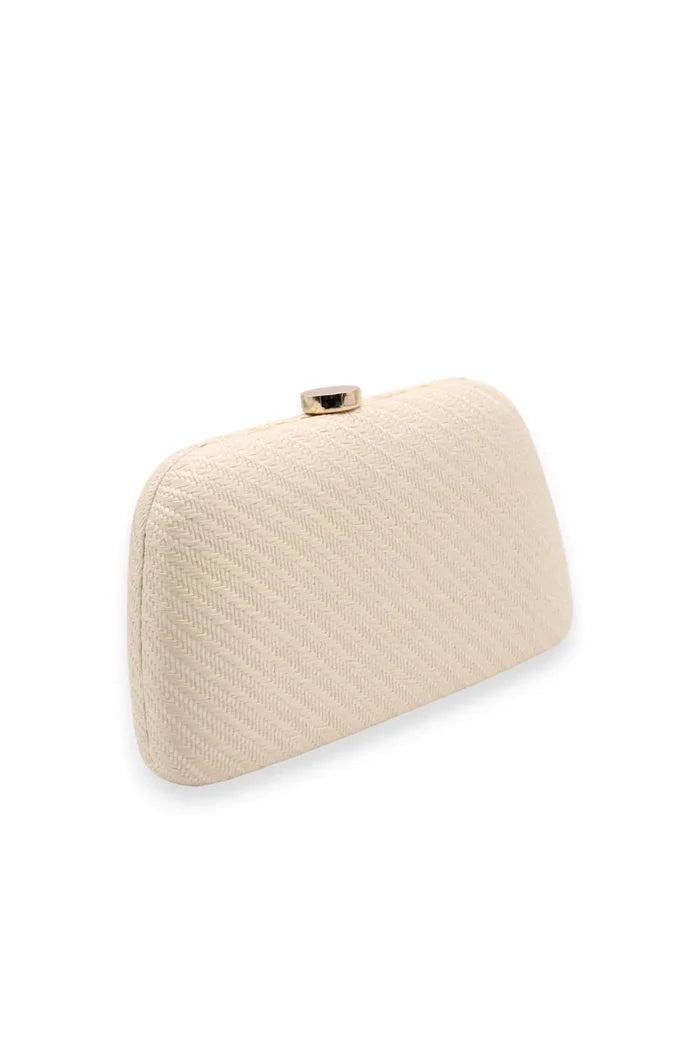 Brooke Clutch in Cream - Accessory - Morgan and Taylor
