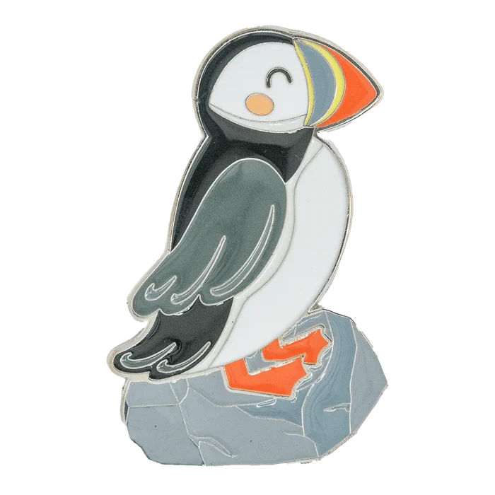 Brushed Metal Scotland Magnet – Puffin, Nessie, Coo, Collage & More - Heritage Of Scotland - Puffin