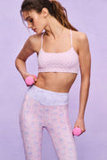 Cadelle Velvet Flock Bow Sports Bra