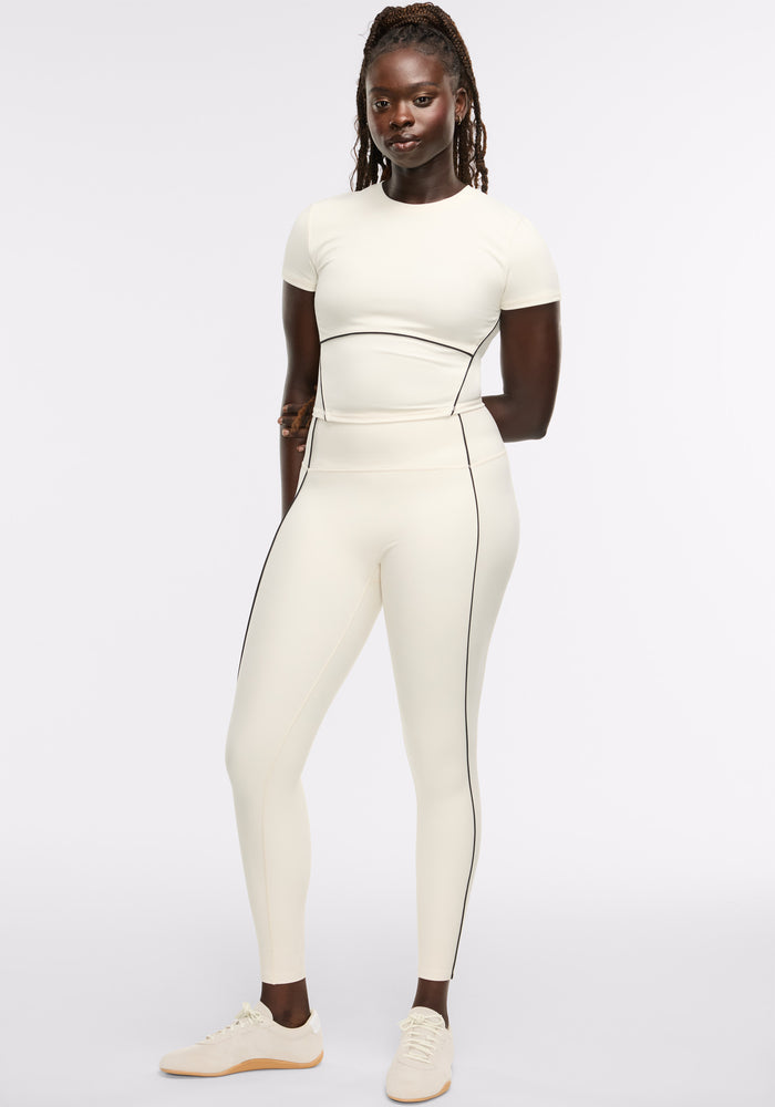 Cadent Contrast Piped Legging 25"