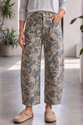 Camouflage Shift Ankle Length Jeans – Multicolour