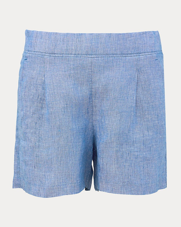 Lilly Pulitzer - Captina Linen Short - Starlight Navy X Resort White