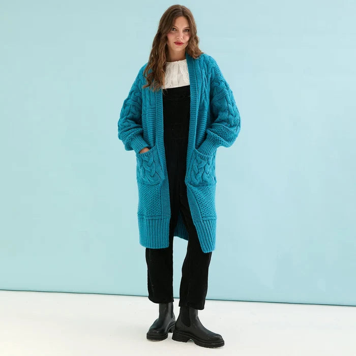 Cara & The Sky Alex Cardigan in Teal - Crush Marketplace