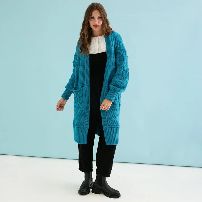 Cara & The Sky Alex Cardigan in Teal - Crush Marketplace