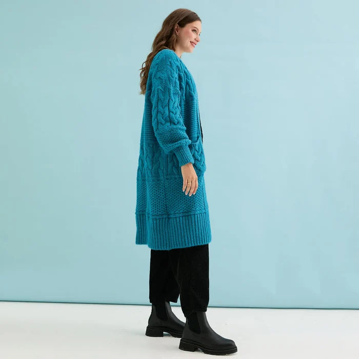 Cara & The Sky Alex Cardigan in Teal - Crush Marketplace