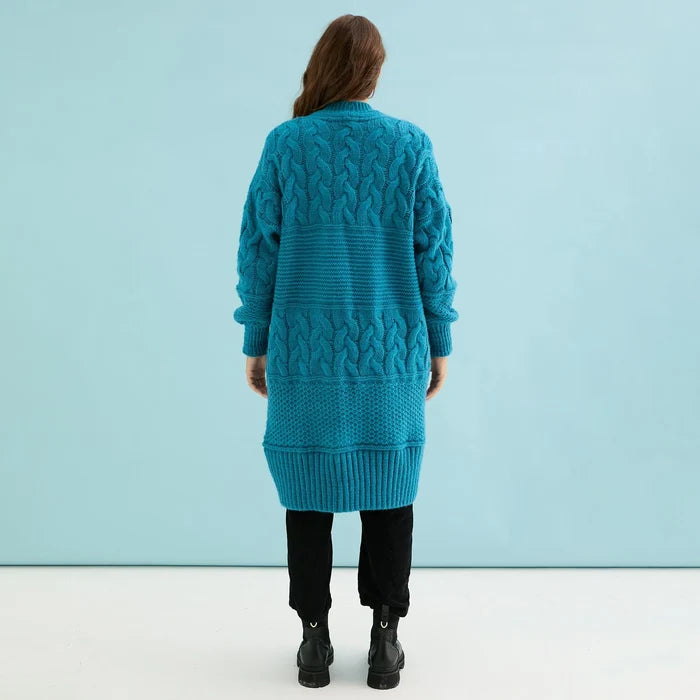 Cara & The Sky Alex Cardigan in Teal - Crush Marketplace