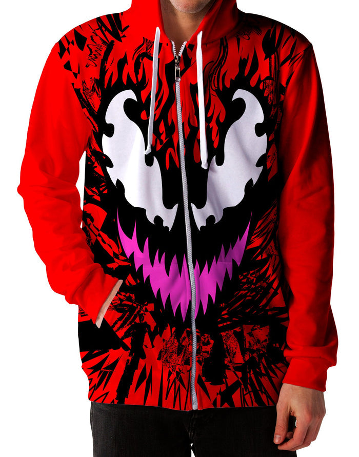 Carnage Unisex Zip-Up Hoodie Technodrome Epic Hoodie