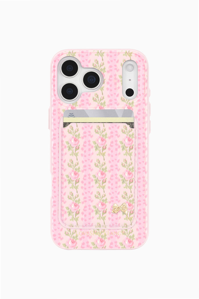 Case-Mate x LoveShackFancy Magnetic Wallet Works With MagSafe - Blooming Heirloom